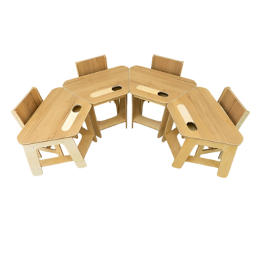 Комплект детских столов и стульев для детей с 3 до 7 лет (4 комплекта)  - «globural.ru» - Тихорецк