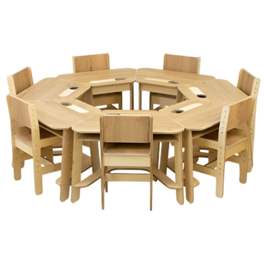 Комплект детских столов и стульев для детей с 3 до 7 лет (7 комплектов) - «globural.ru» - Тихорецк