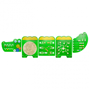 Тактильно-развивающая панель «Крокодил Дилли» - «globural.ru» - Тихорецк