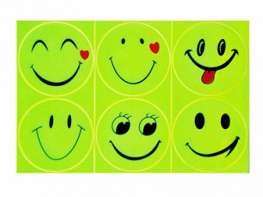 Комплект световозвращающих наклеек "Смайлики" - «globural.ru» - Тихорецк