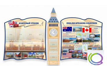 Стенд "Классный уголок для кабинета английского языка" - «globural.ru» - Тихорецк