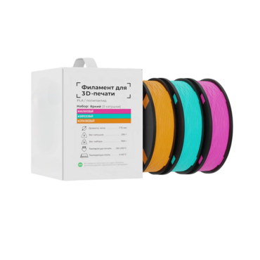 Набор Филамента для 3D-Печати "Яркий" - «globural.ru» - Тихорецк