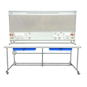 Учебный комплект лабораторного оборудования «Рабочее место электромонтажника» исполнение стендовое, монтажная панель - «globural.ru» - Тихорецк