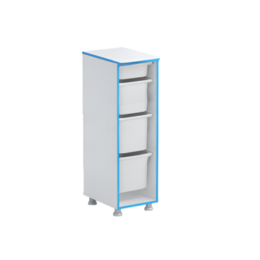 Стеллаж с лотками Робик 001 (белый) - «globural.ru» - Тихорецк