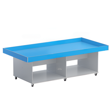 Стол для робототехники с полками (серый/синий) - «globural.ru» - Тихорецк