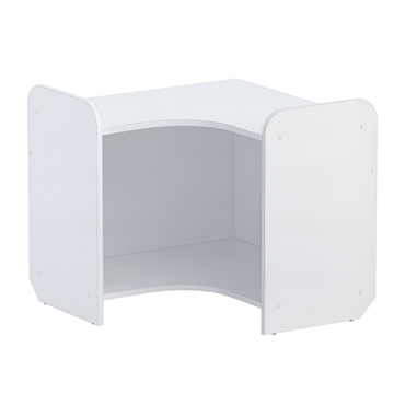 Стеллаж для игрушек и пособий "Росток 4" (белый) - «globural.ru» - Тихорецк