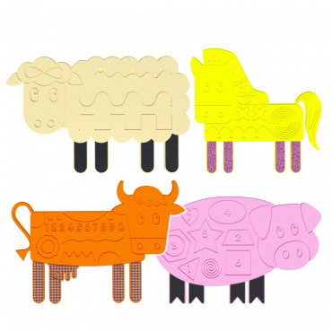 Набор тактильно-развивающих панелей «Ферма» - «globural.ru» - Тихорецк