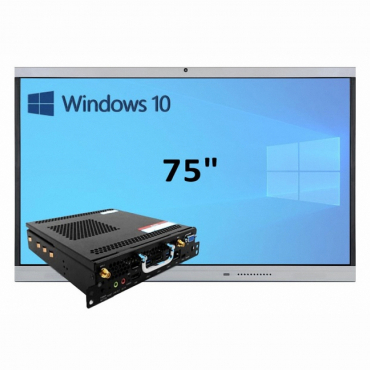 Интерактивная панель 75" (встроенный ПК, Win10, Intel i5) - «globural.ru» - Тихорецк