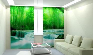 Комплект светонепроницаемых штор "Быстрая река" - «globural.ru» - Тихорецк