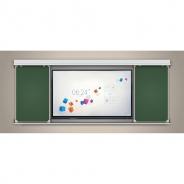 Многофункциональная раздвижная система аудиторных досок 75'' - «globural.ru» - Тихорецк