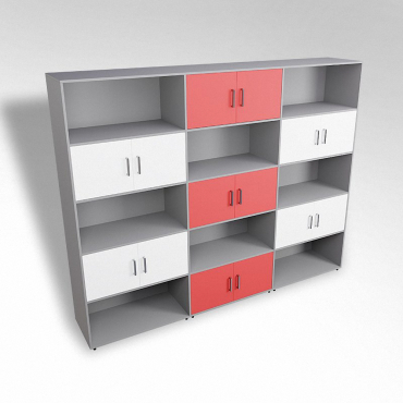 Шкаф встраиваемый закрытый с открытой полкой многосекционный ТР9 ЛДСП  - «globural.ru» - Тихорецк