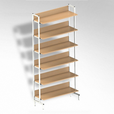  Стеллаж на металлокаркасе односторонний - «globural.ru» - Тихорецк