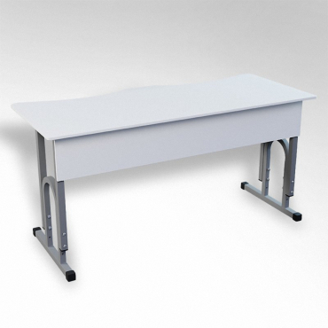 Стол 'Архимед ТР' 2-х местный регулируемый с эргономичной столешницей - «globural.ru» - Тихорецк