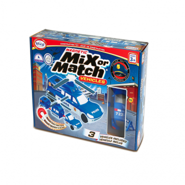 Магнитный конструктор Транспорт "Смешай и собери". Серия Полиция. Стартовый набор - «globural.ru» - Тихорецк