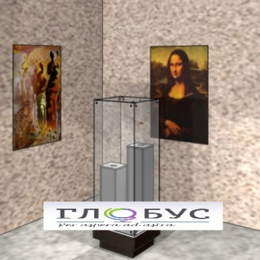Витрина музейная с двумя внутренними пьедесталами - «globural.ru» - Тихорецк