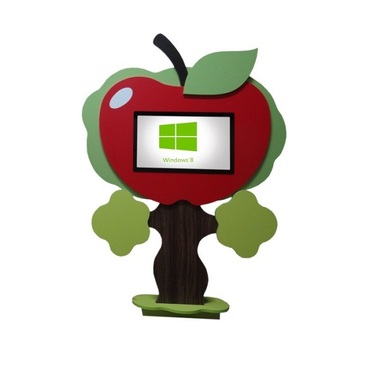 Интерактивная напольная пристенная доска «Яблоко» - «globural.ru» - Тихорецк