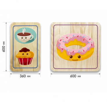 Набор стеновых панелей «Милая еда - Завтрак» - «globural.ru» - Тихорецк